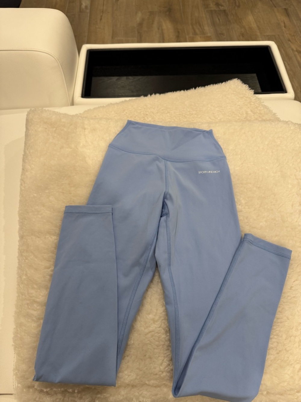 SOLD Sporty & Rich Pale Blue High-Rise Active Leggings NWOT